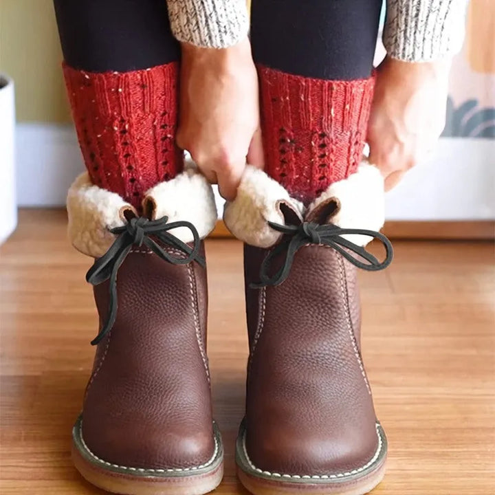 Charlotte | Lederstiefel mit Wollfutter
