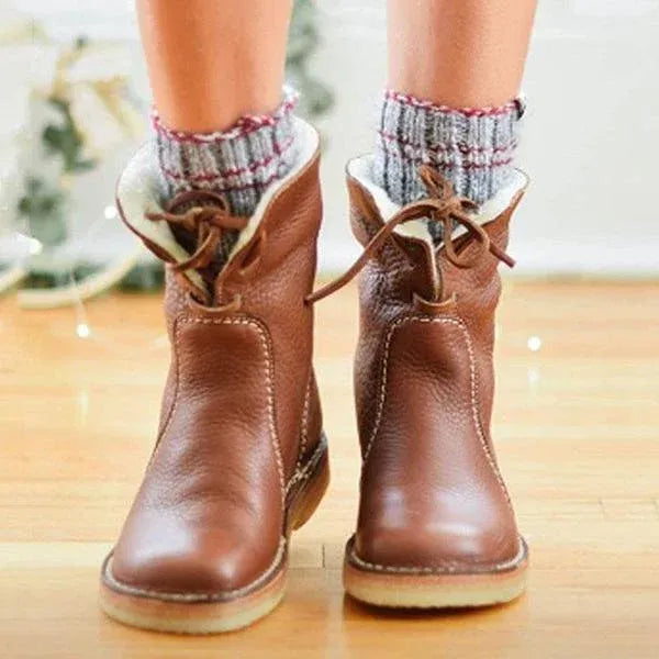 Charlotte | Lederstiefel mit Wollfutter