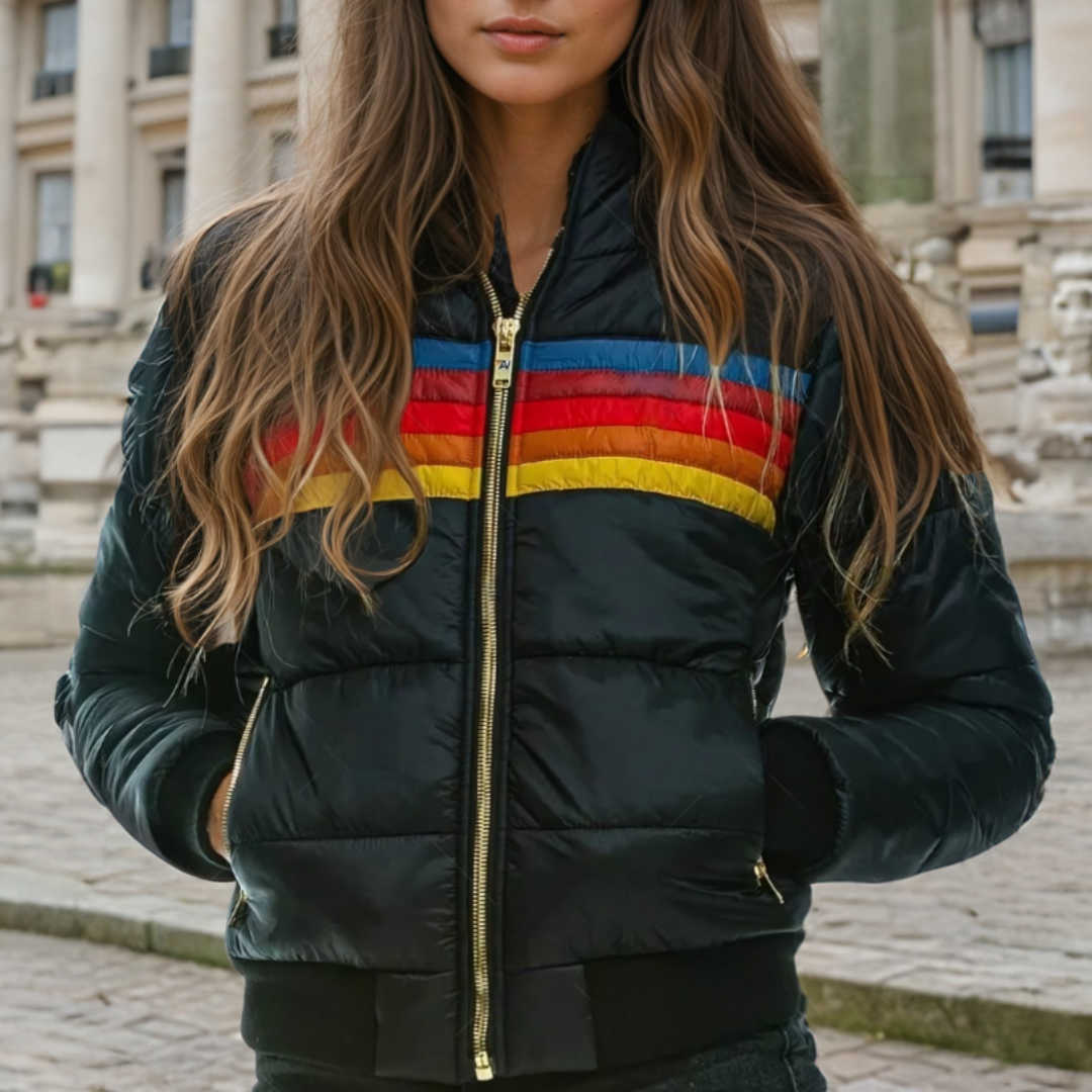 Alexia | Retro-Parka mit Kunstfellkapuze