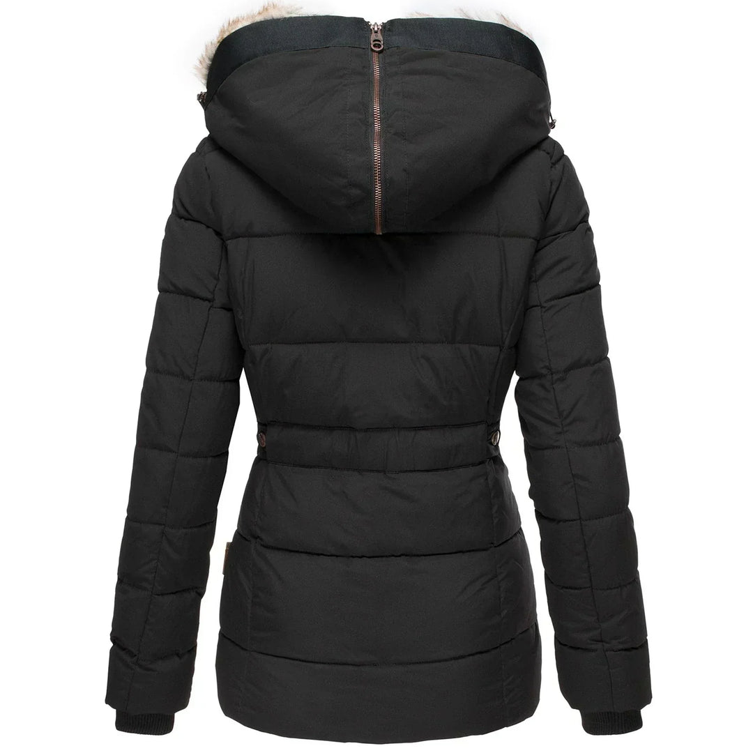 Asien | Warmer Wintermantel mit Fellfutter