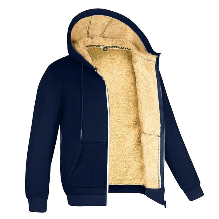 YNS | Unisex Fleecejacke mit Kapuze