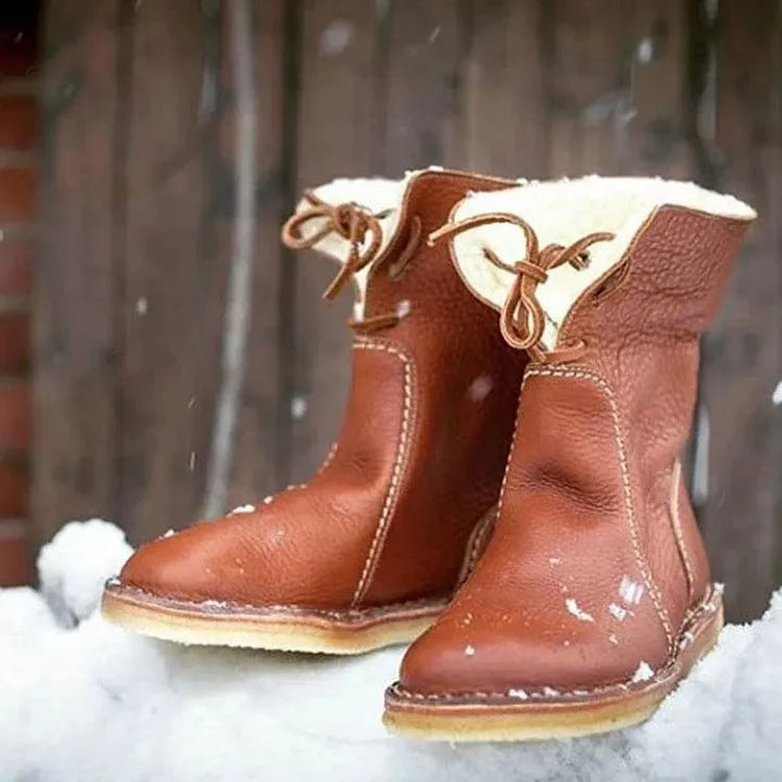 Charlotte | Lederstiefel mit Wollfutter