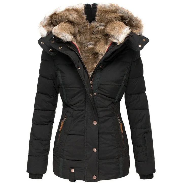 Asien | Warmer Wintermantel mit Fellfutter
