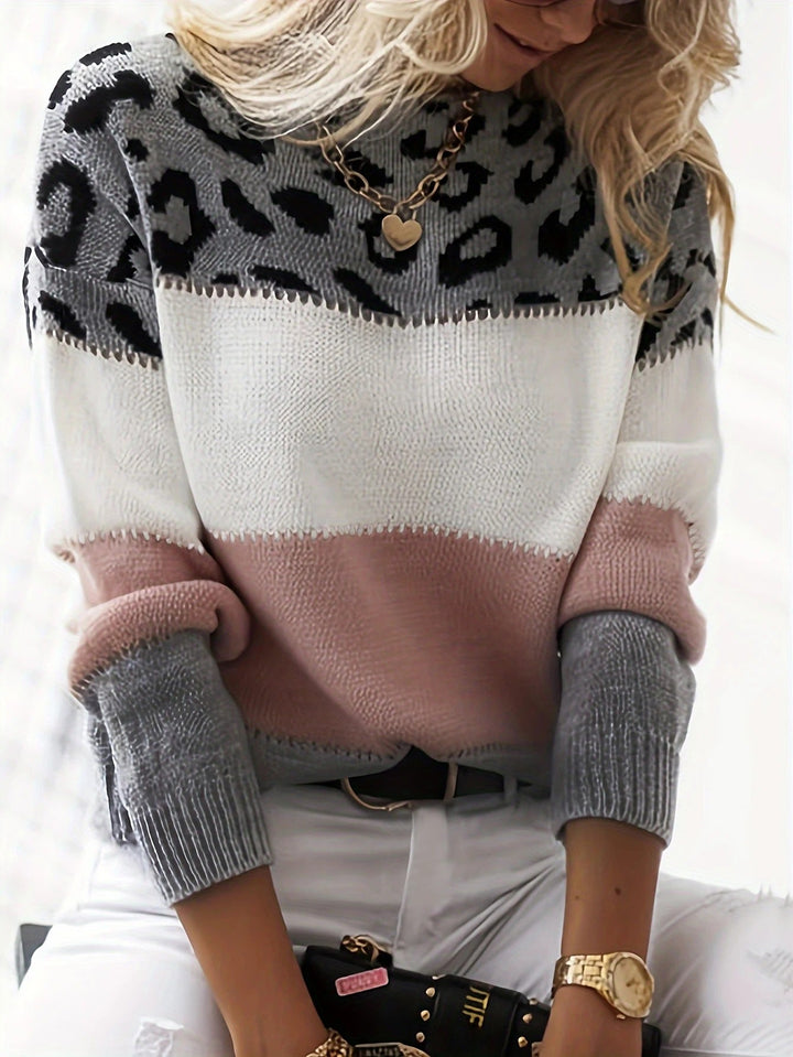 Lela | Pullover mit Leopardenmuster 