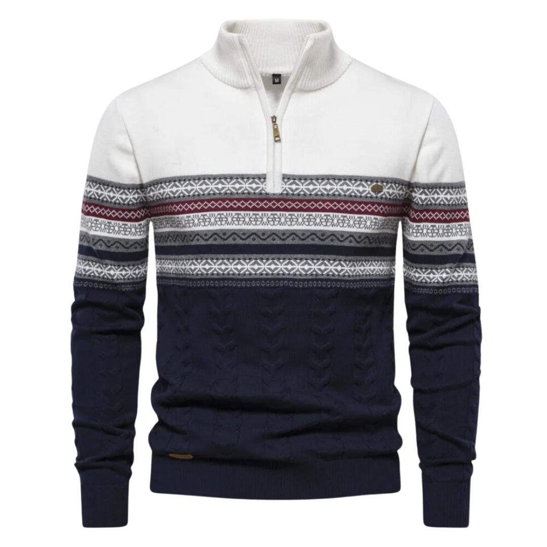 Davie | Pullover mit halbem Reißverschluss