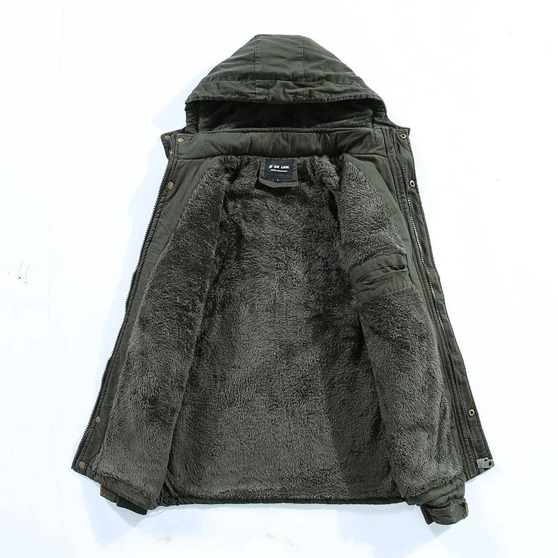 Serge | Comfortabele fleecejack met capuchon
