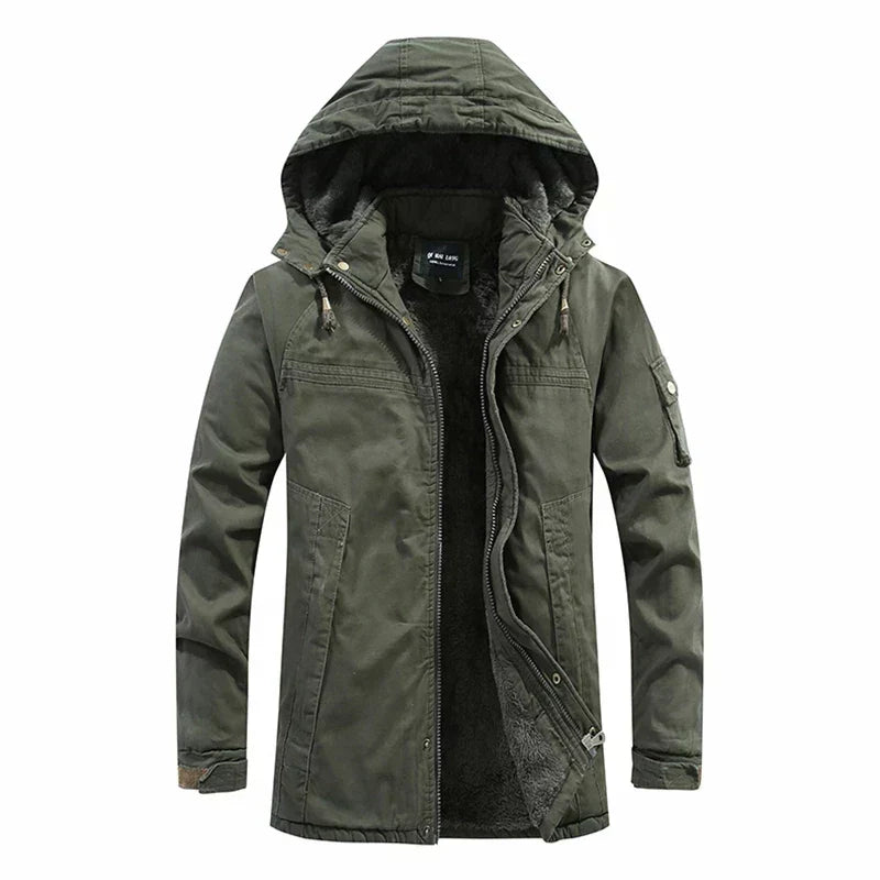Serge | Comfortabele fleecejack met capuchon