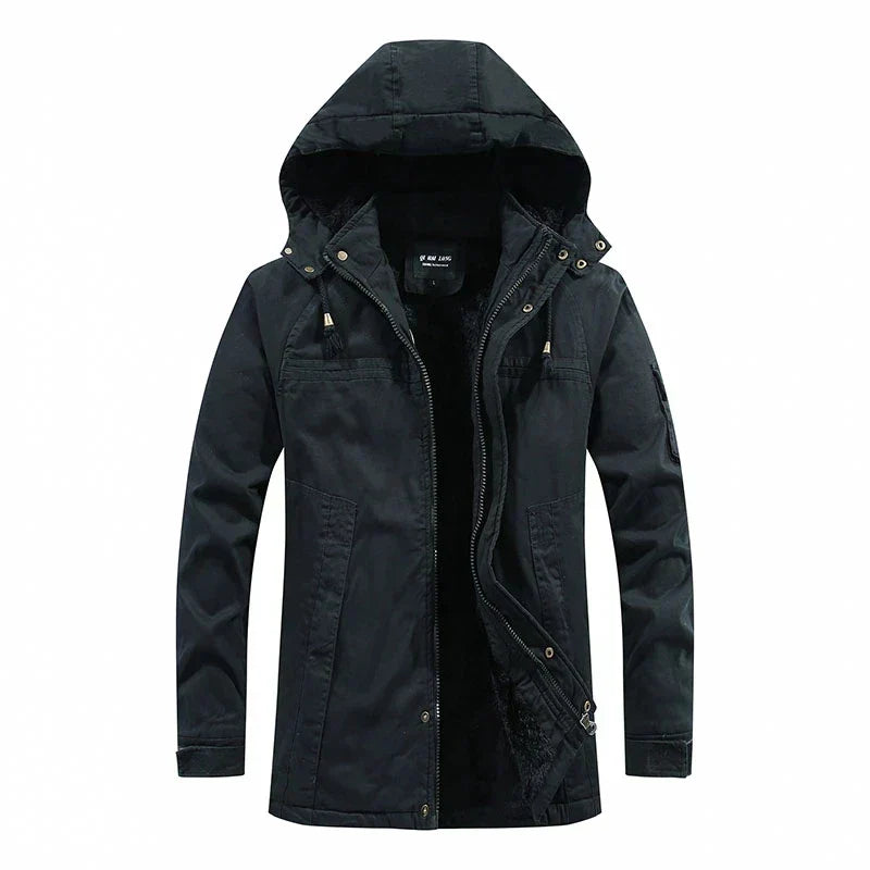 Serge | Comfortabele fleecejack met capuchon