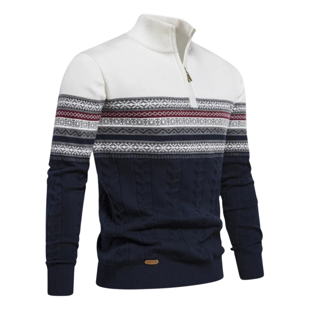 Davie | Pullover mit halbem Reißverschluss