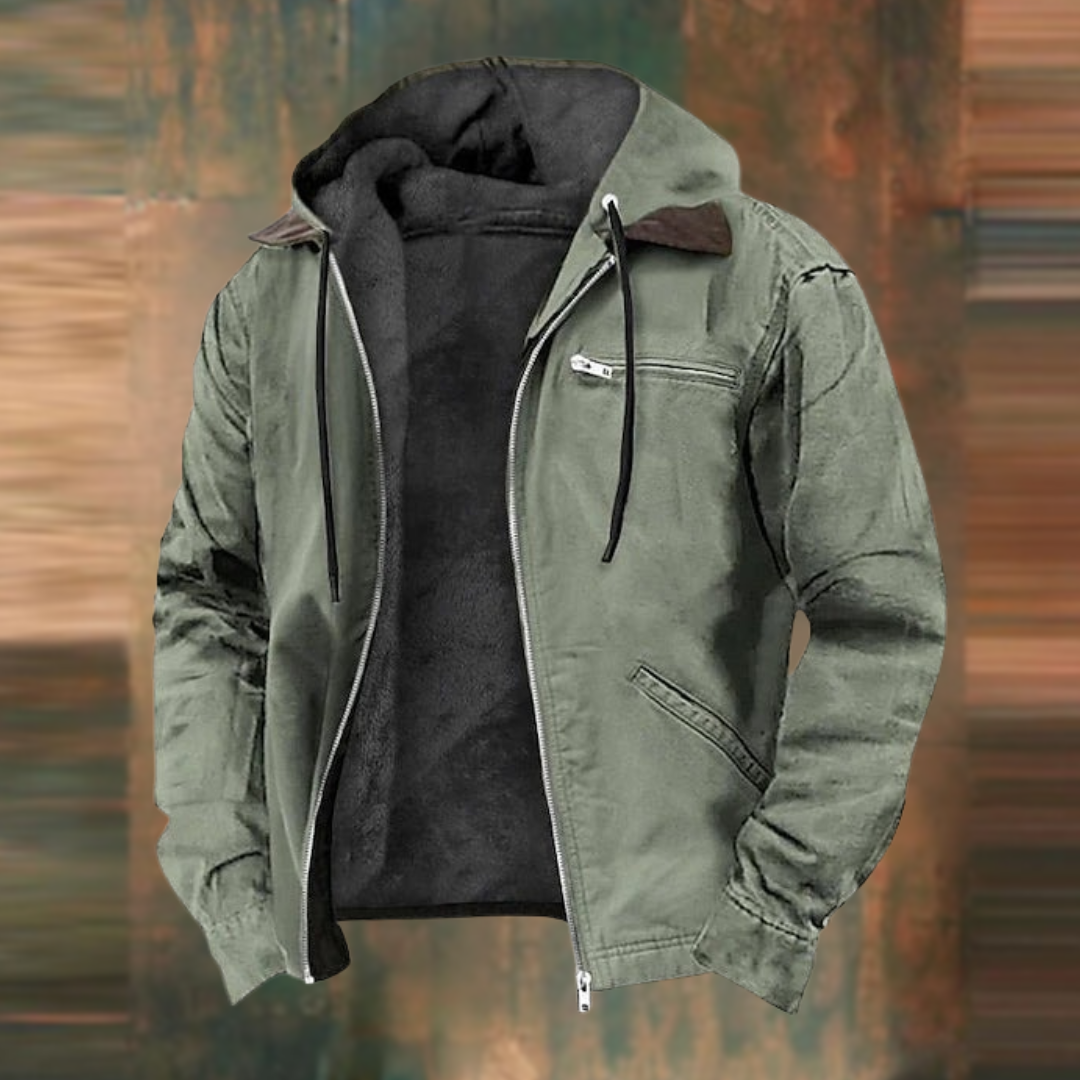 Magnus | Jacket Met Ritssluiting En Capuchon