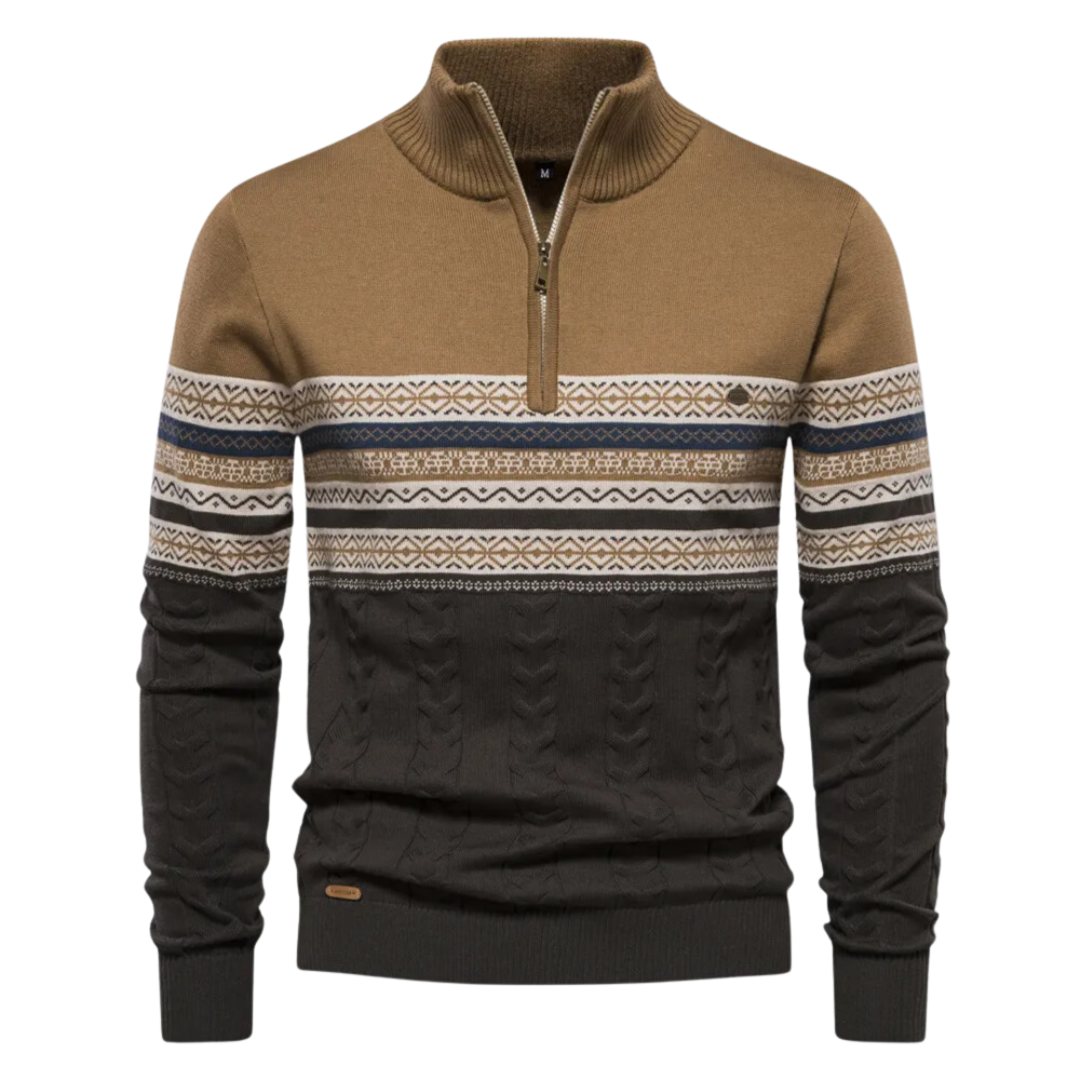 Davie | Pullover mit halbem Reißverschluss