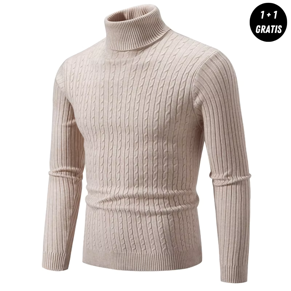 Colyn | Warmer gestrickter Rollkragenpullover