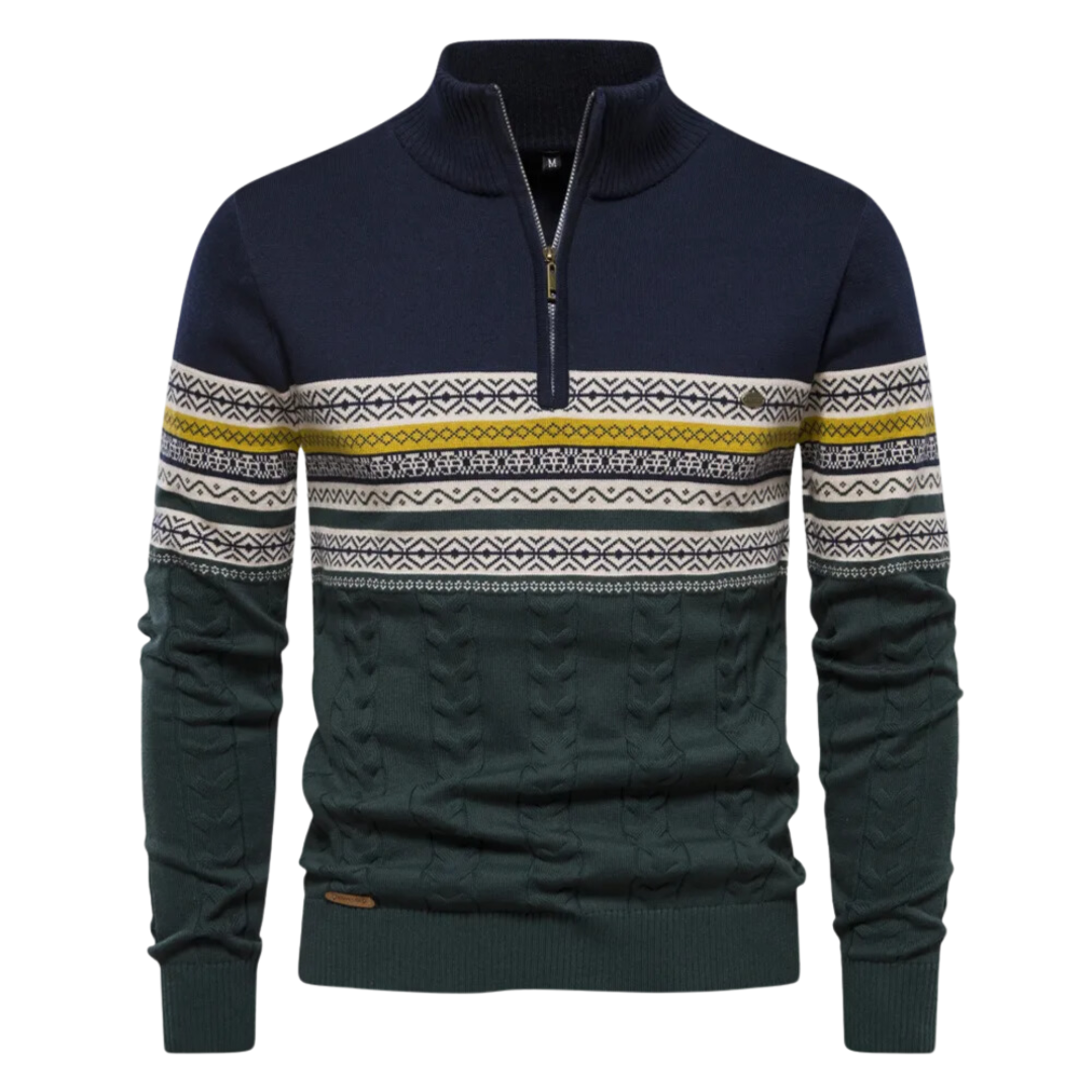 Davie | Pullover mit halbem Reißverschluss