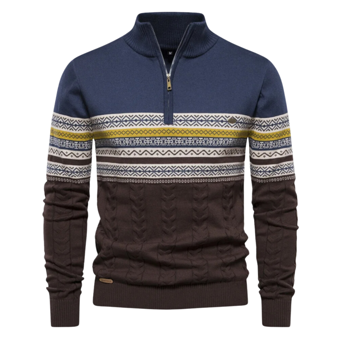 Davie | Pullover mit halbem Reißverschluss