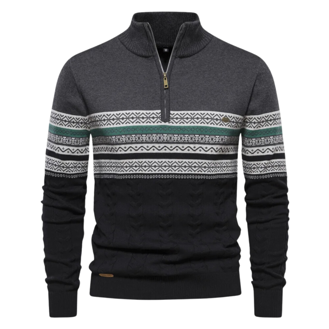 Davie | Pullover mit halbem Reißverschluss