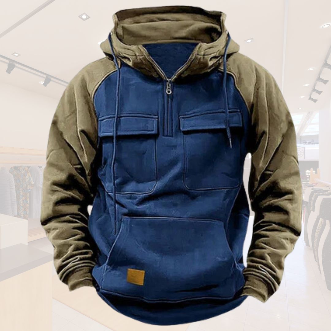 Derek | Herenhoodie met Rits voor Buiten en Sport