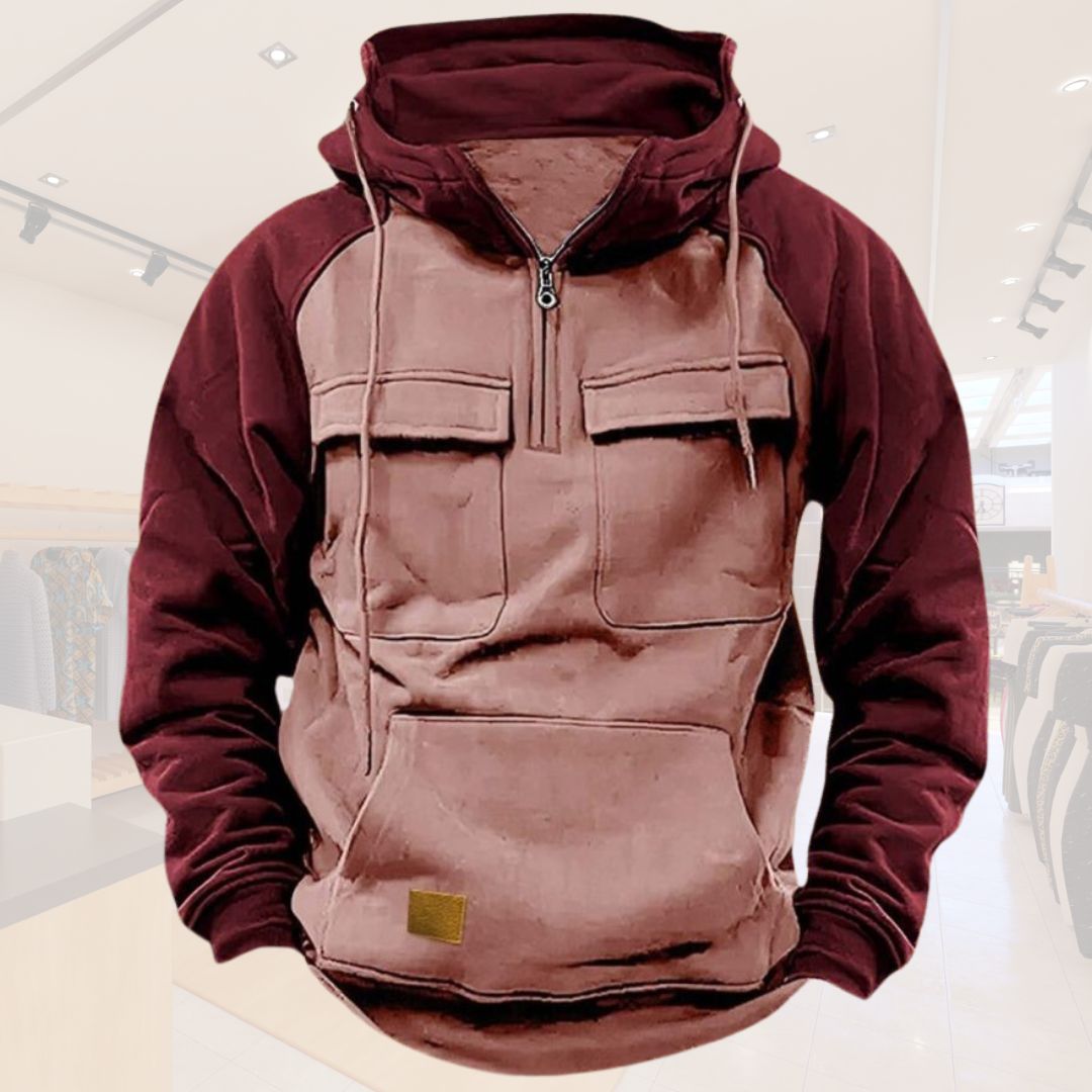Derek | Herenhoodie met Rits voor Buiten en Sport