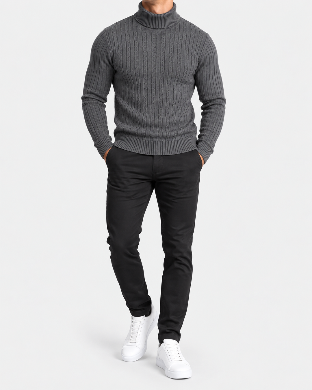 Colyn | Warmer gestrickter Rollkragenpullover