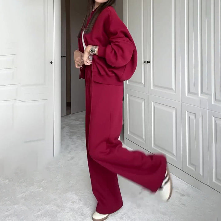 Ciera | Knöchellanges Sweatshirt- und Hosenset 