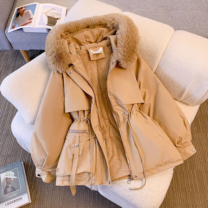 Mara | Winterparka met Donzen Voering en Bontdetails
