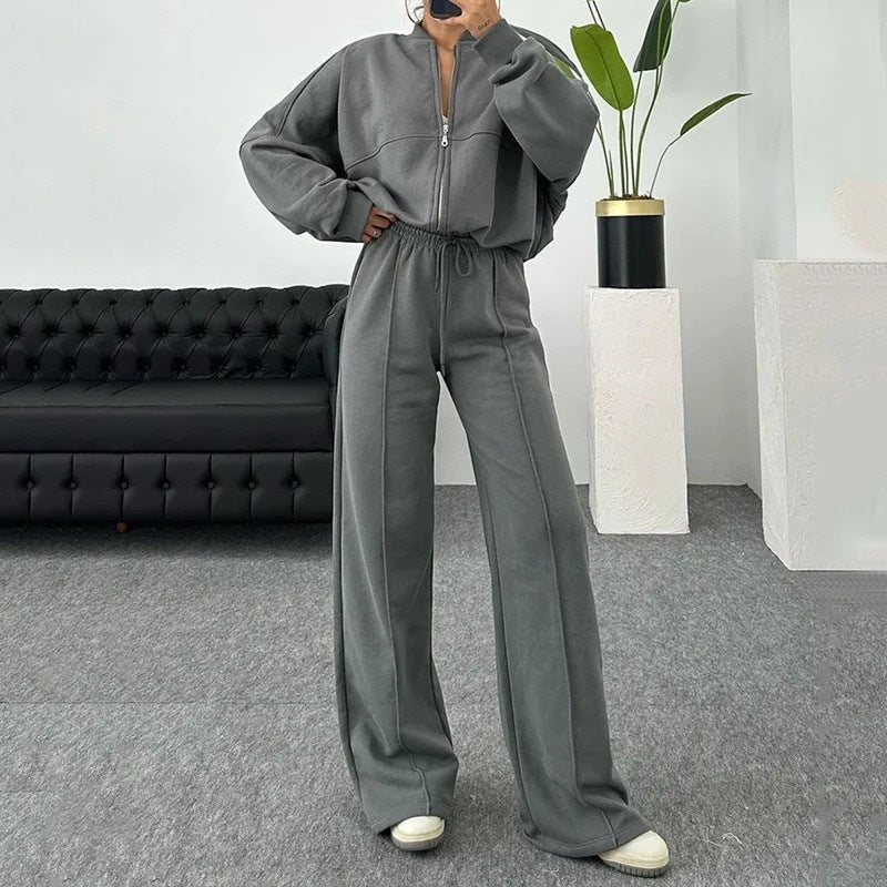 Ciera | Knöchellanges Sweatshirt- und Hosenset 