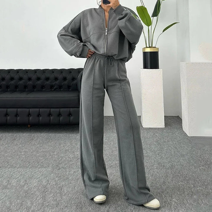 Ciera | Knöchellanges Sweatshirt- und Hosenset 