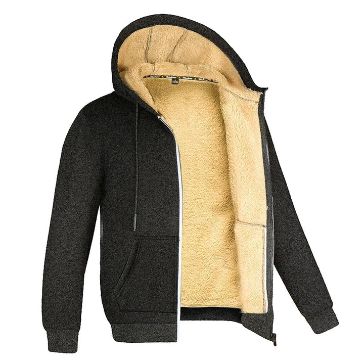 YNS | Unisex Fleecejacke mit Kapuze 