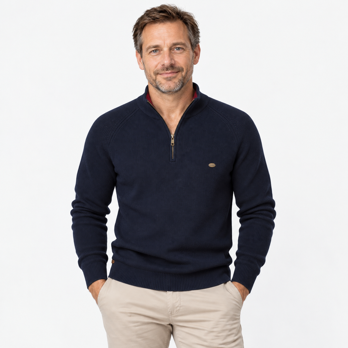 Florent | Halve Rits Gebreide Pullover