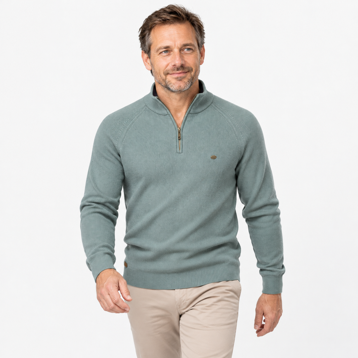 Florent | Halve Rits Gebreide Pullover