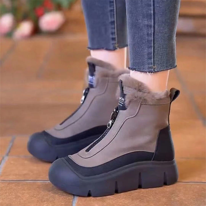 Emy | Wasserdichte, warme Schneestiefel mit Reißverschluss 