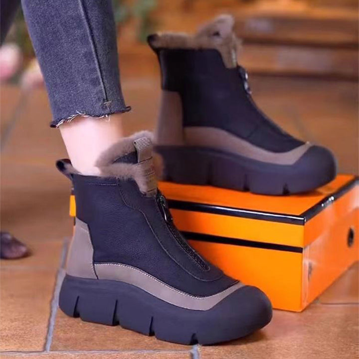 Emy | Wasserdichte, warme Schneestiefel mit Reißverschluss 