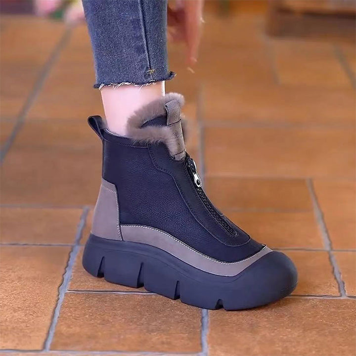 Emy | Wasserdichte, warme Schneestiefel mit Reißverschluss 