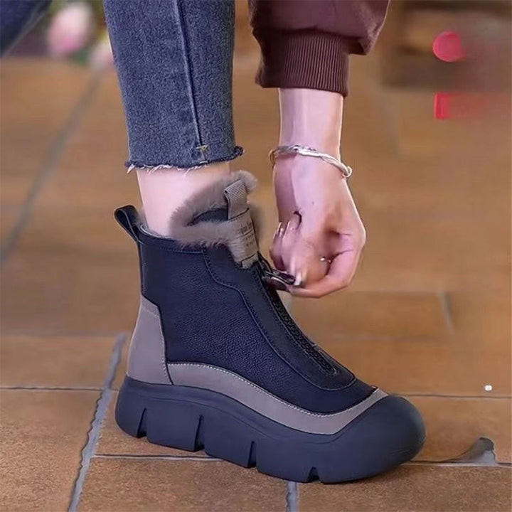 Emy | Wasserdichte, warme Schneestiefel mit Reißverschluss 