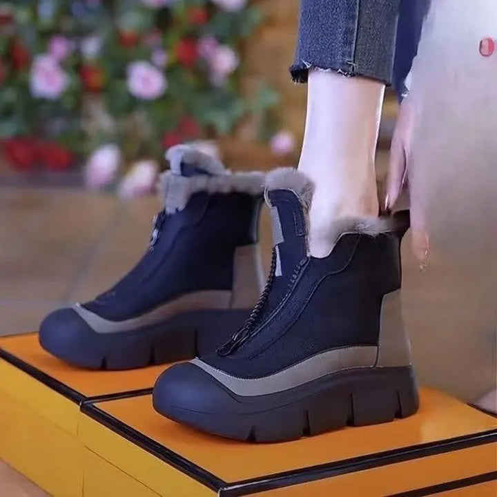 Emy | Wasserdichte, warme Schneestiefel mit Reißverschluss 