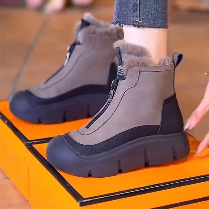Emy | Wasserdichte, warme Schneestiefel mit Reißverschluss 